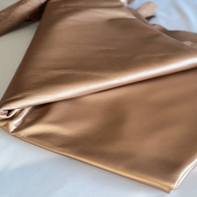 METALLIC CHAMPAGNE LEATHER