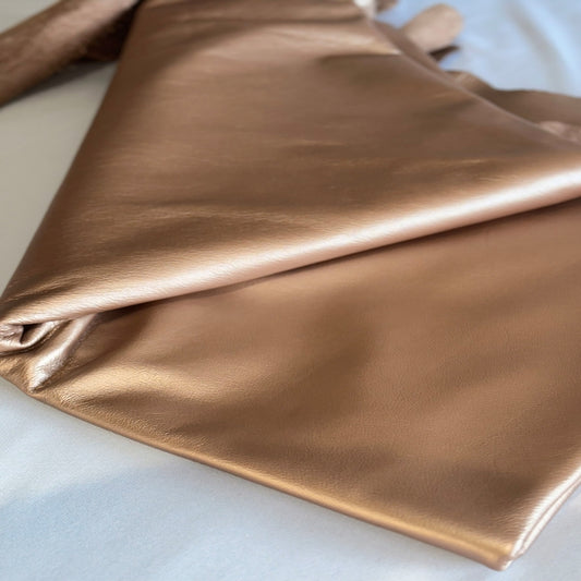 METALLIC CHAMPAGNE LEATHER
