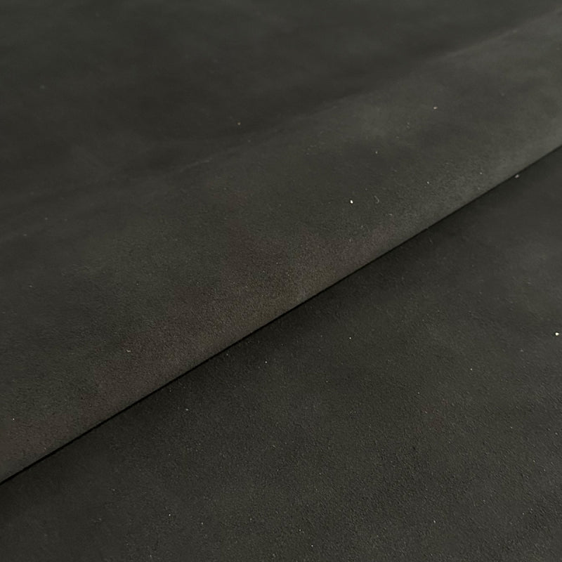 SUEDE BLACK LEATHER
